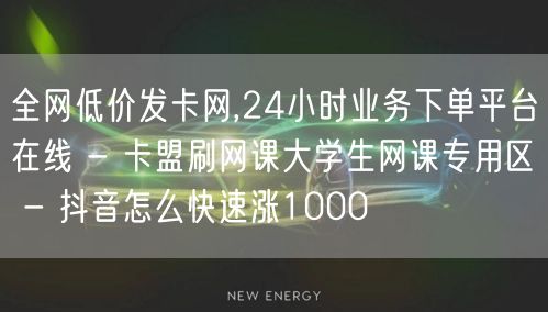 全网低价发卡网,24小时业务下单平台在线