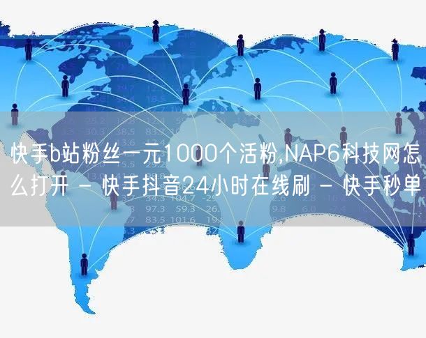 快手b站粉丝一元1000个活粉,NAP6