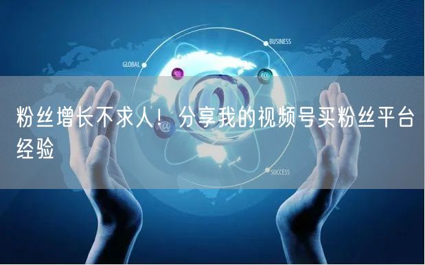 粉丝增长不求人！分享我的视频号买粉丝平台