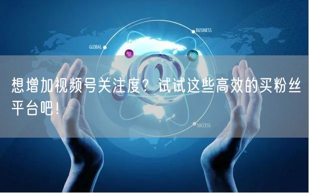 想增加视频号关注度？试试这些高效的买粉丝