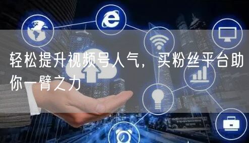 轻松提升视频号人气，买粉丝平台助你一臂之
