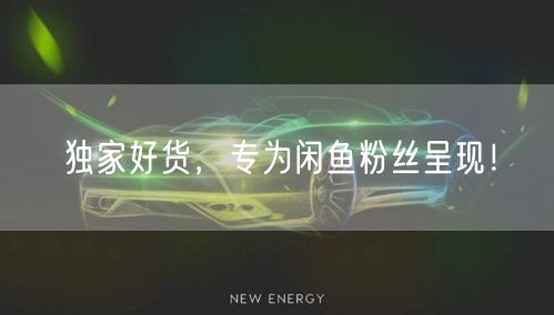 独家好货，专为闲鱼粉丝呈现！