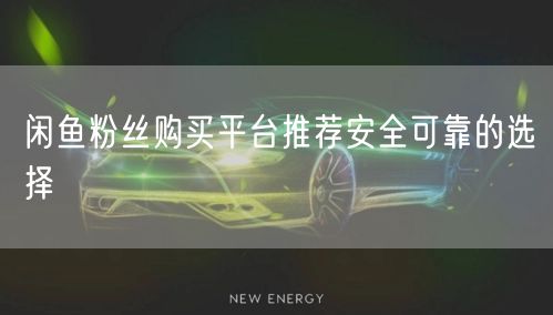 闲鱼粉丝购买平台推荐安全可靠的选择
