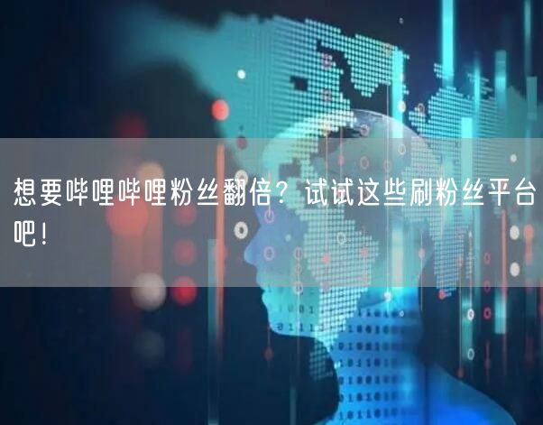 想要哔哩哔哩粉丝翻倍？试试这些刷粉丝平台