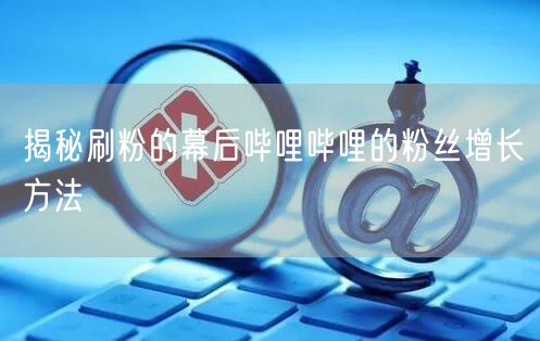 揭秘刷粉的幕后哔哩哔哩的粉丝增长方法