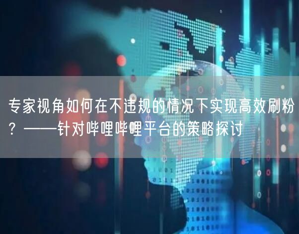 专家视角如何在不违规的情况下实现高效刷粉