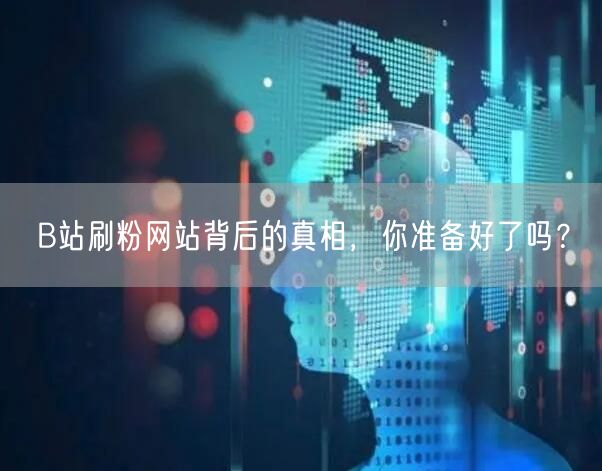 B站刷粉网站背后的真相，你准备好了吗？