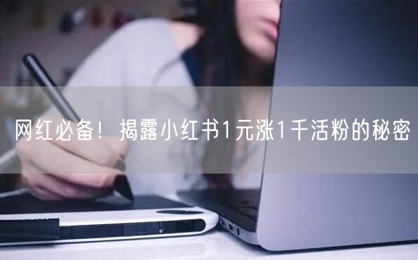 网红必备！揭露小红书1元涨1千活粉的秘密