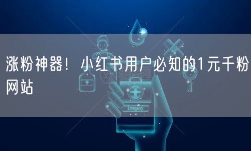 涨粉神器！小红书用户必知的1元千粉网站