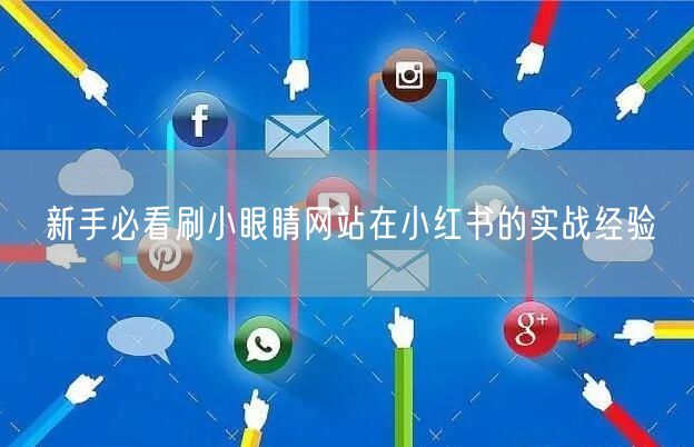 新手必看刷小眼睛网站在小红书的实战经验