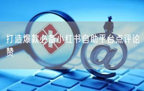 打造爆款必备小红书自助平台点评论赞